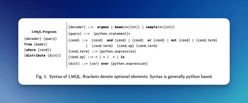 LMQL Syntax